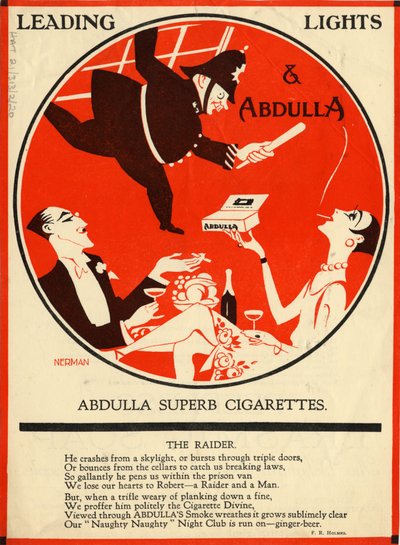 Abdulla-sigaretter, 1920-tallet av Nerman