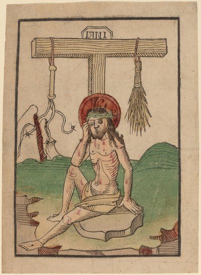 Kristus som sorgens mann av Netherlandish 15th Century