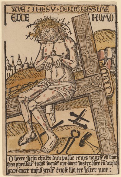 Kristus som sorgens mann av Netherlandish 15th Century