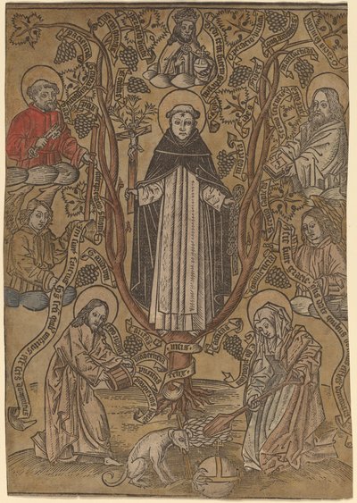 Dominikanernes genealogiske tre av Netherlandish 15th Century