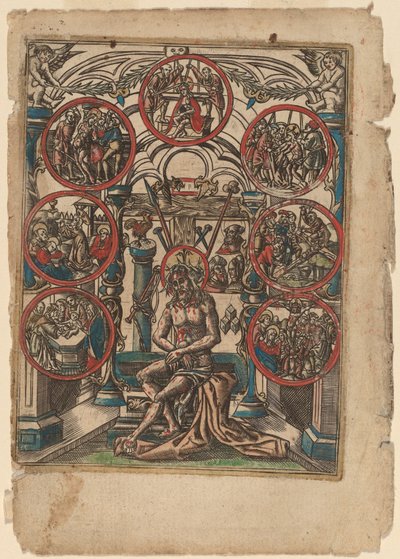 Kristus som sorgens mann av Netherlandish 16th Century