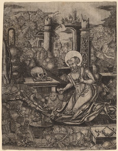 Den hellige Jerome av Netherlandish 16th Century