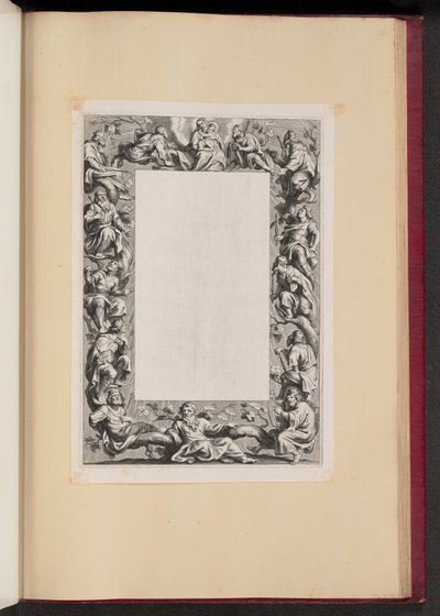 Borderillustrasjon med Jesse-treet av Netherlandish 17th Century
