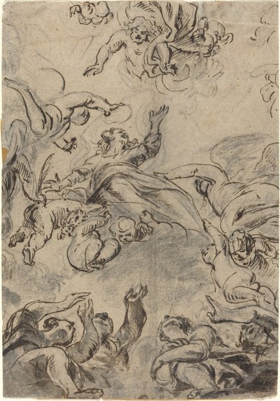 Jomfruens antagelse av Netherlandish 17th Century