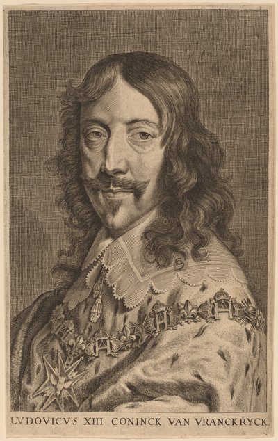 Ludvig XIII av Netherlandish 17th or 18th Century