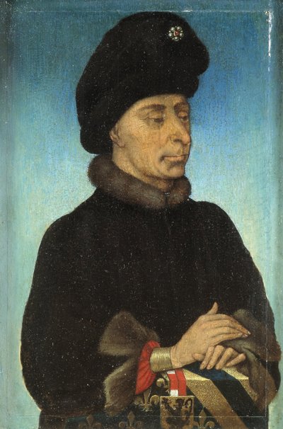 Portrett av Johannes den fryktløse, hertugen av Burgund, midten av 1400-tallet. av Netherlandish Master