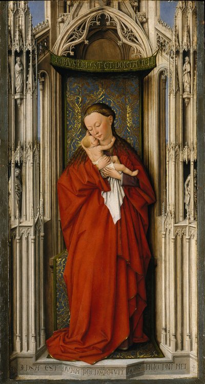 Jomfru og barn i en nisje, ca. 1500. av Netherlandish Painter