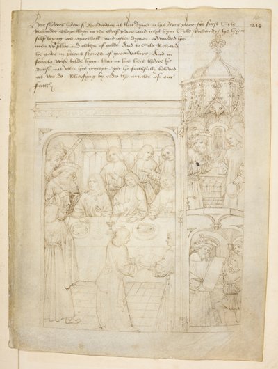 Bomull Julius E. IV, art. 6, 'Beauchamp Pageants', ca. 1483 (blekk på vellum) av Netherlandish School