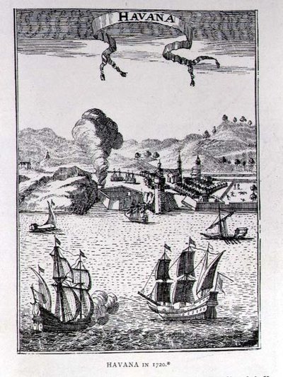 Havana, fra Gages Voyages, Amsterdam, 1720 av Netherlandish School