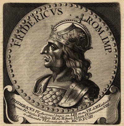 Den hellige romerske keiser Fredrik III. av Netherlandish School