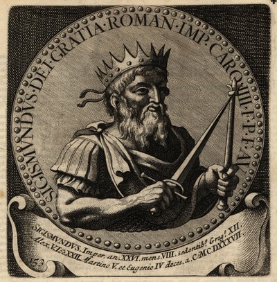 Den hellige romerske keiser Sigismund. av Netherlandish School