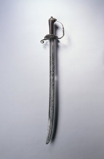 Jaktsverd, ca. 1700 (stål, tre og messing) av Netherlandish School