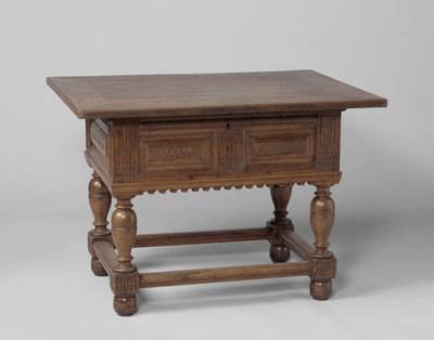 Betalingstabell, ca. 1600-50 (eik) av Netherlandish School