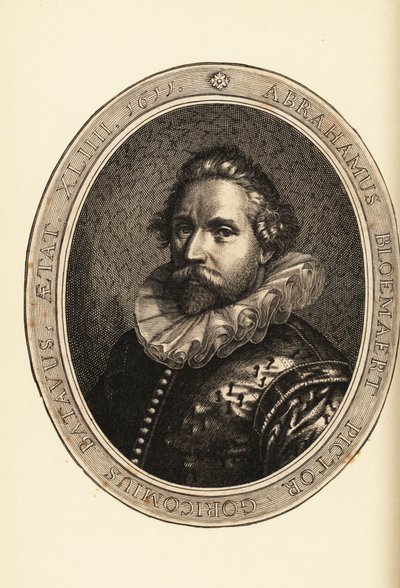 Portrett av Abraham Bloemaert, nederlandsk maler og trykkeri, etser og gravør, Haarlem Mannerist av Netherlandish School