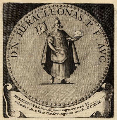 Portrett av den bysantinske keiseren Heraklonas. av Netherlandish School