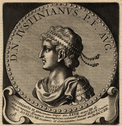 Portrett av den bysantinske keiseren Justinian II. av Netherlandish School