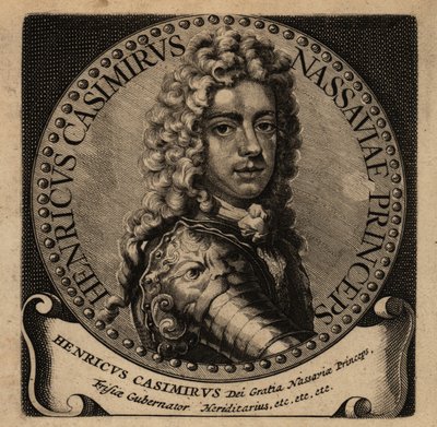 Portrett av Henry Casimir II av Nassau-Dietz (1657-1696). av Netherlandish School
