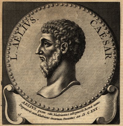 Portrett av Lucius Aelius Cæsar. av Netherlandish School