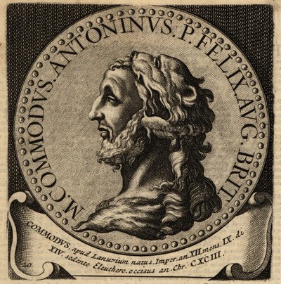 Portrett av den romerske keiseren Commodus. av Netherlandish School