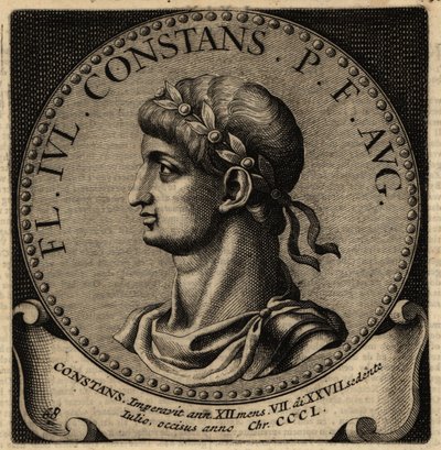 Portrett av den romerske keiseren Constans I. av Netherlandish School
