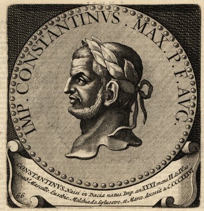 Portrett av den romerske keiseren Konstantin den store. av Netherlandish School