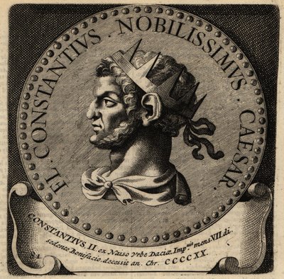 Portrett av den romerske keiseren Constantius II. av Netherlandish School