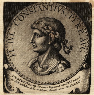 Portrett av den romerske keiseren Constantius II. av Netherlandish School