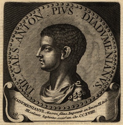 Portrett av den romerske keiseren Diadumenian. av Netherlandish School
