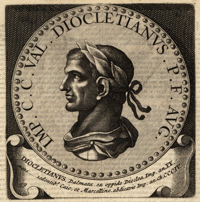 Portrett av den romerske keiseren Diokletian. av Netherlandish School