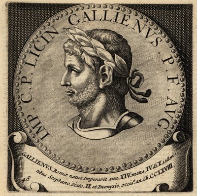 Portrett av romersk keiser Gallienus. av Netherlandish School