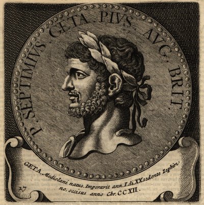 Portrett av den romerske keiseren Geta. av Netherlandish School