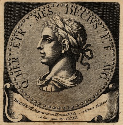 Portrett av den romerske keiseren Herennius Etruscus. av Netherlandish School