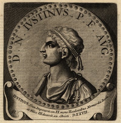Portrett av den romerske keiseren Justin I. av Netherlandish School