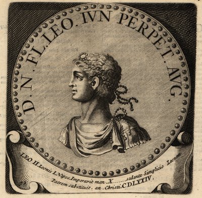 Portrett av den romerske keiseren Leo II. av Netherlandish School