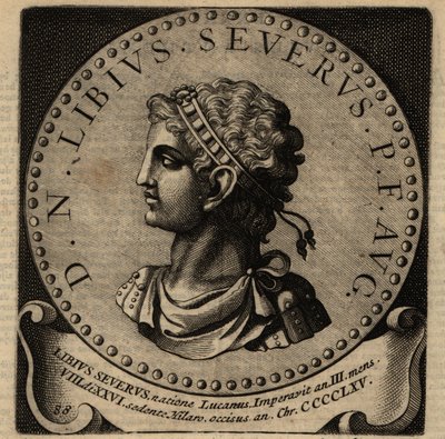 Portrett av den romerske keiseren Libius Severus. av Netherlandish School
