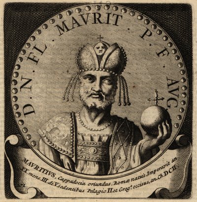 Portrett av den romerske keiseren Maurice. av Netherlandish School