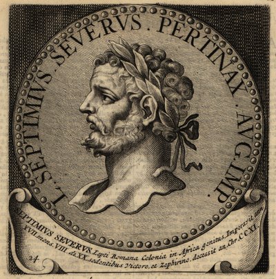 Portrett av den romerske keiseren Septimius Severus av Netherlandish School