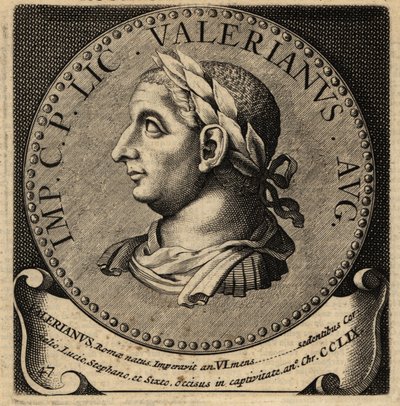 Portrett av den romerske keiseren Valerian. av Netherlandish School