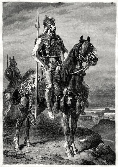 Gallisk rytter, 1800-tallet av Neuville