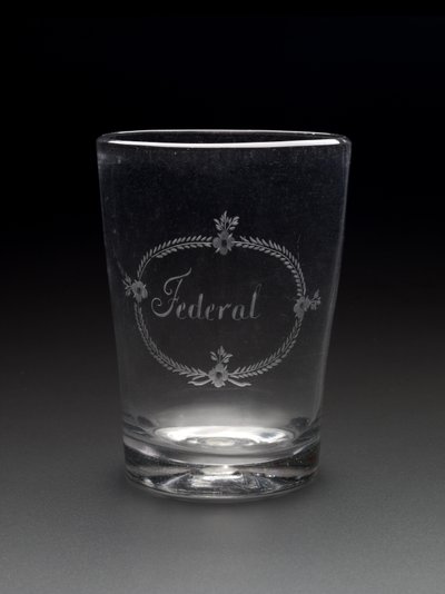 Tumler, ca. 1788-1795 (ikke-bly glass) av New Bremen Glass Manufactory