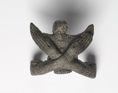 Bronsefeste fra en "Shawabty Bundle": Crossed Arms, sent 18. til tidlig 19. dynasti, ca. 1336-1256 f.Kr. av New Kingdom Egyptian
