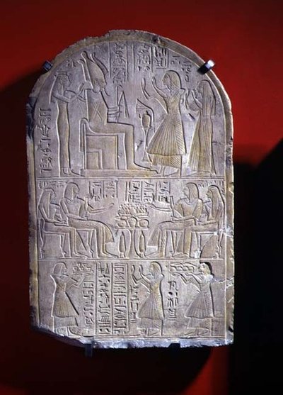 Stela av Iuny (stein) av New Kingdom Egyptian