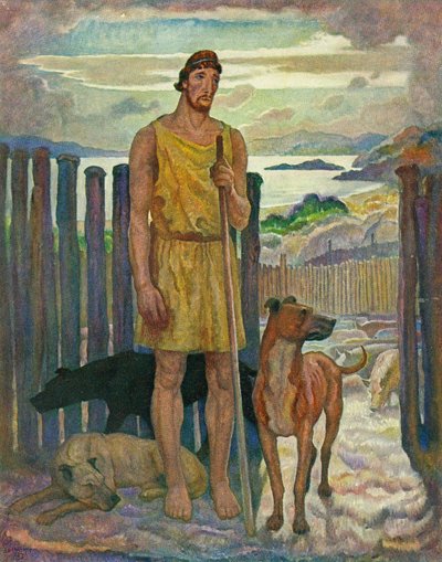 Eumaeus, svinegjeteren av Newell Convers Wyeth