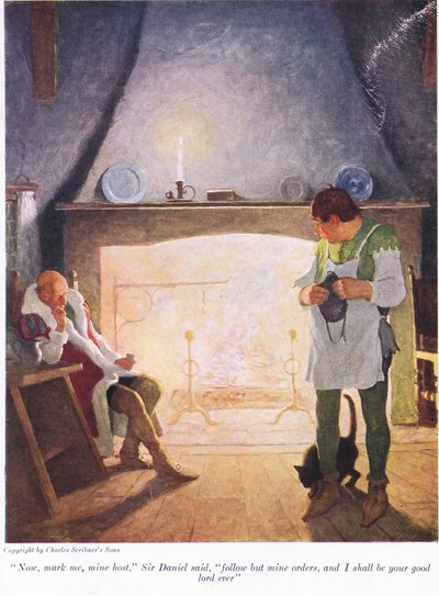 Nå merk meg min vert Sir Donald sa, følg bare mine ordre og jeg skal være din gode Herre alltid, 1916 av Newell Convers Wyeth