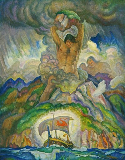 Polyfemus, kyklopen av Newell Convers Wyeth