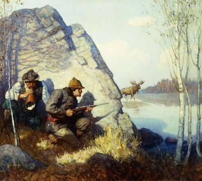 The Moose Call av Newell Convers Wyeth