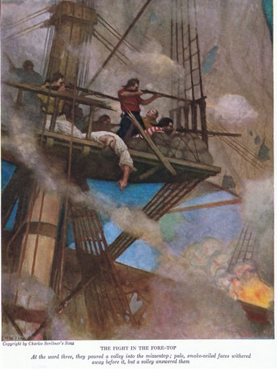 Kampen om fortoppen, 1928 av Newell Convers Wyeth