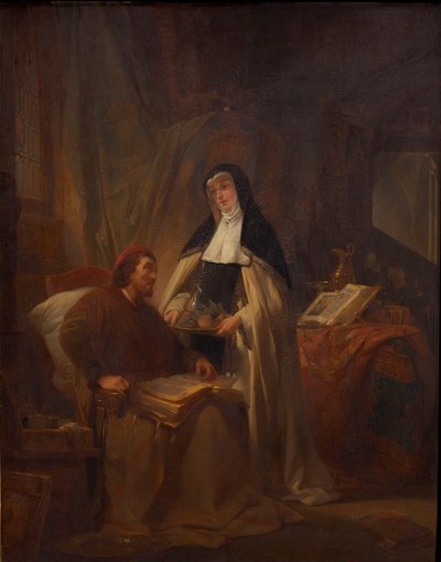 Hans Memling i Sint-Janshospitaal i Brugge, 1841. av Nicaise de Keyser