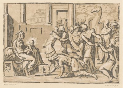 Tilbedelse av kongene av Niccolò Vicentino (attributed to)