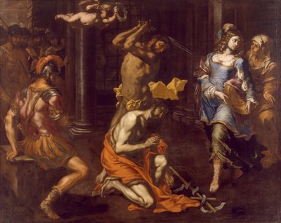 Halshuggingen av Saint John Baptist av Niccolo de Simone (aktiv 1636-1655), olje på lerret av Niccolò de Simone